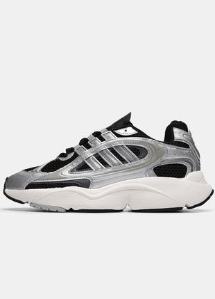 Кроссовки adidas ozmillen black silver white3 фото