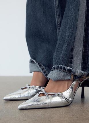 Zara туфлі на високих підборах