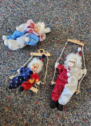 Винтажные клоуны куклы винтаж ручная работа ретро шут клоун цирк куклы игрушки handmade