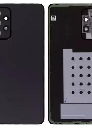 Задня кришка samsung a526 galaxy a52 5g, зі склом камери, чорний