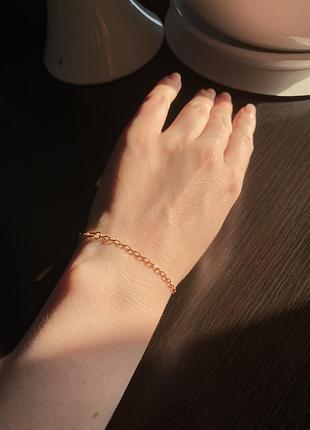 Браслет 17 размер, вес 1.62, золото 585 проба