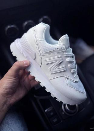 Женские кроссовки new balance 574 legacy all white