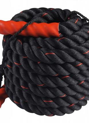 Канат для кросфіту sportvida battle rope 15 м sv-hk0173