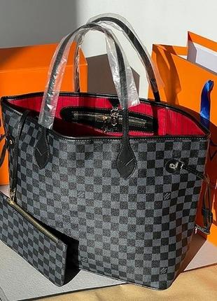 Louis vuitton neverfull grey 47 х 32 х 16 см1 фото