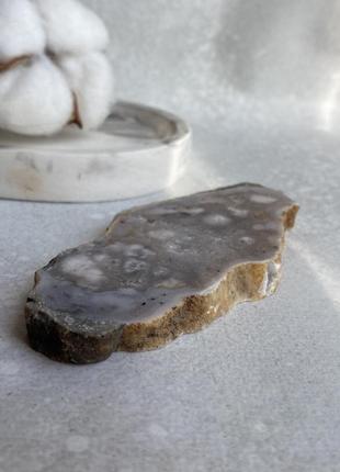 Агат квітковий натуральний зріз агата камінь агат натуральний . індія