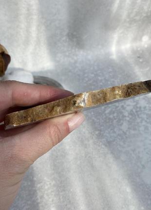 Агат квітковий натуральний зріз агата камінь агат натуральний . індія