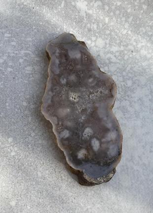 Агат квітковий натуральний зріз агата камінь агат натуральний . індія