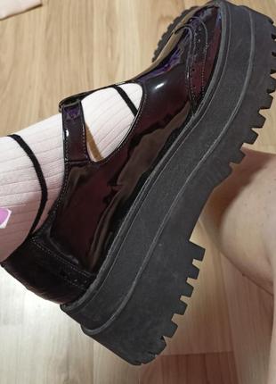 Крутые туфли river island mary jane 🖤🩷😍