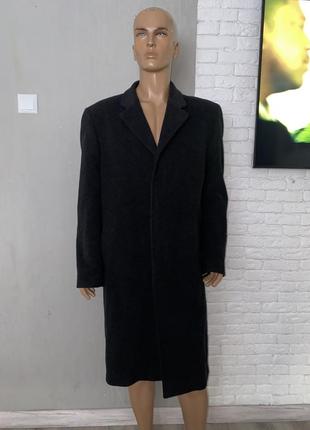 Шерстяне чоловіче пальто шерсть і кашемір romeo creation, xl
