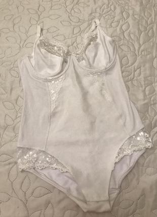 Хлопковый стрейчевый боди