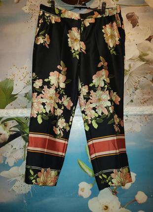 Брюки шелковые zara 14-16 р