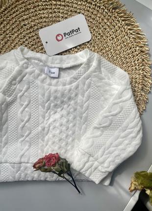 Світшот білий, кофта, світшот 3