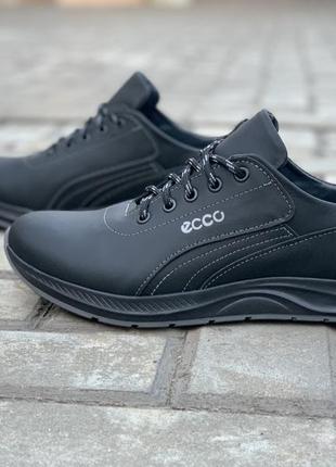 Кроссовки мужские ecco в коже