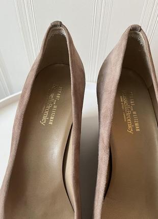 Замшевые туфли stuart weitzman на танкетке4 фото