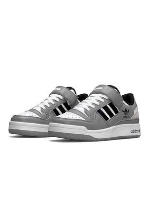 🌸женские кроссовки кроссовки adidas originals forum 84 low gray snap black / демисезонные / весенние, летние, осенние / текстиль, кожа, замша /