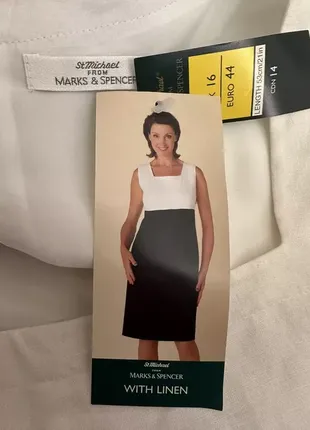 Оригінальне вінтажне лляне плаття marks&spencer р.16