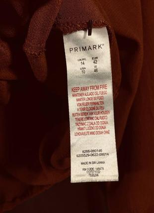 Романтичная блуза блузона шоколадного цвета вискоза