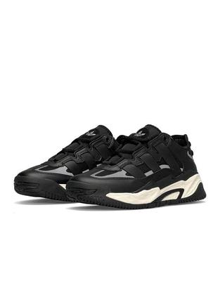 🌸женские кроссовки кроссовки adidas niteball hd black / демисезонные / весенние, летние, осенние / текстиль, кожа, замша /