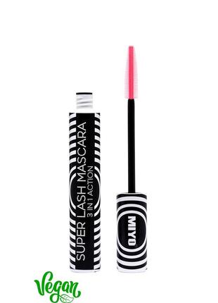 Туш для вій "super lash mascara 3 in 1 action" miyo 10 мл