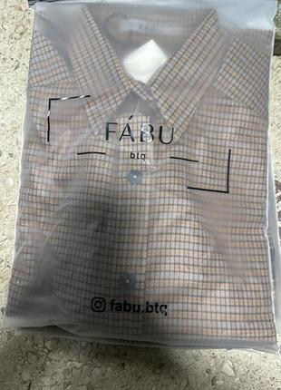 Рубашка fabu клетка нп4871