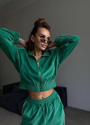 Костюм велюровий 💚3 фото