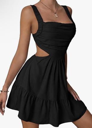 Мини-платье черный размер s распродаж