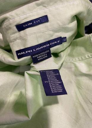 Базова котонова сорочка polo ralph lauren golf/ рубашка polo оригинал10 фото