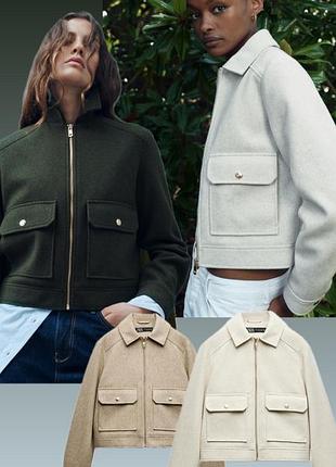 Мягкая куртка zara куртка с молнией