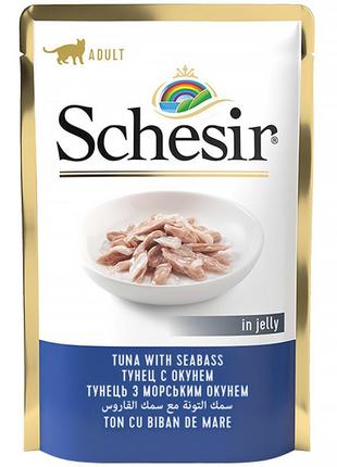Schesir tuna with seabass шезир тунец с морским окунем в желе натуральные консервы для котов, влажный корм,