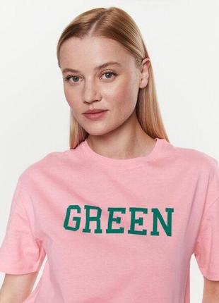 Рожева футболка united colors of benetton