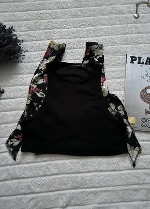 Топ в цветочный принт от shein, з змеями и черный plt
