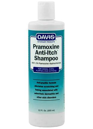 Davis pramoxine anti-itch shampoo девіс прамоксин шампунь від свербежу з 1% прамоксину гідрохлоридом для собак і котів