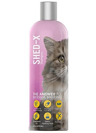 Synergylabs shed-x shampoo синерджі лабс шед-ікс шампунь проти линьки для котів