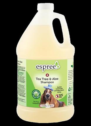 Espree tea tree & aloe shampoo (эспри теа три алое масло чайного дерева) шампунь для собак с сухой кожей