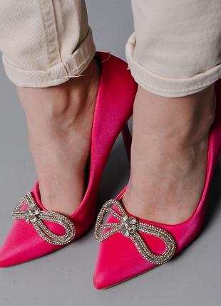 Женские туфли fashion bow 38 и 40 размер 24,5 розовый