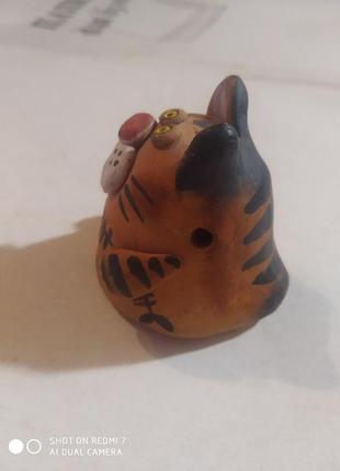 Кот статуэтка фигурка керамическая коллекционная свисток