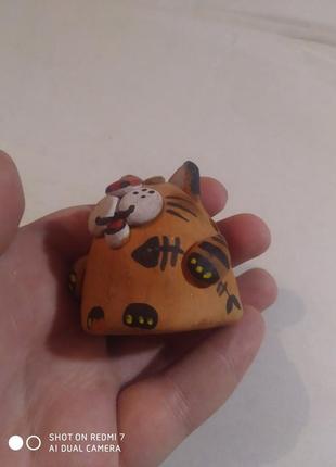 Кот статуэтка фигурка керамическая коллекционная свисток