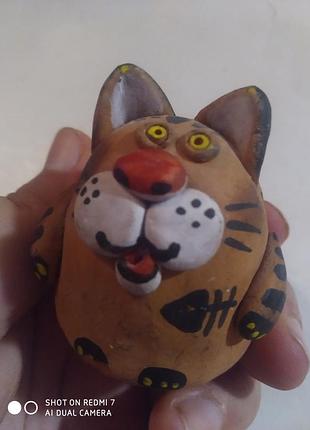 Кот статуэтка фигурка керамическая коллекционная свисток