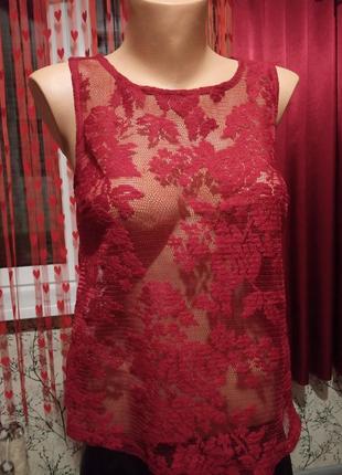 Майка сетка свободного кроя прозрачная эротическая