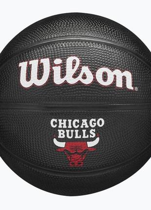 М'яч баскетбольний wilson nba team tribute mini black chi bulls size 3