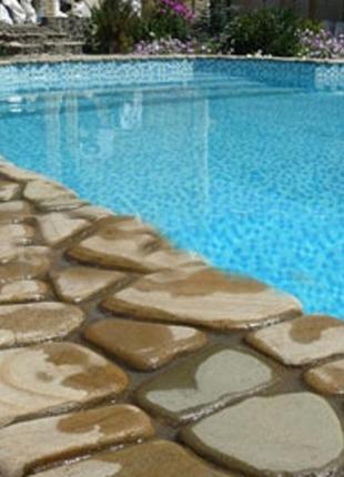 Тротуарная плитка из натурального камня песчаника "море"