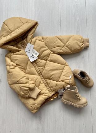 Тепла куртка zara 98 104 зара