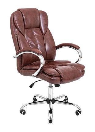 Кресло гранде хром м-1 (tilt) коричневая