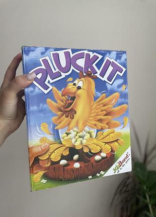 Настільна розвиваюча дитяча гра pluckit курка з сідалом