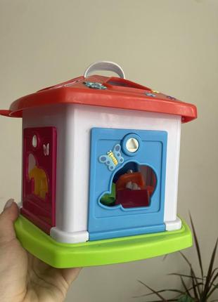 Сортер chicco дом игрушка развивающая