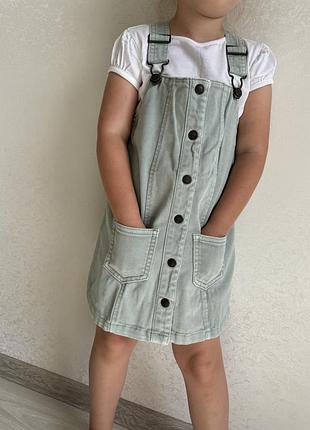 Котоновий сарафан та футболка 3-4 роки [98-104 см]