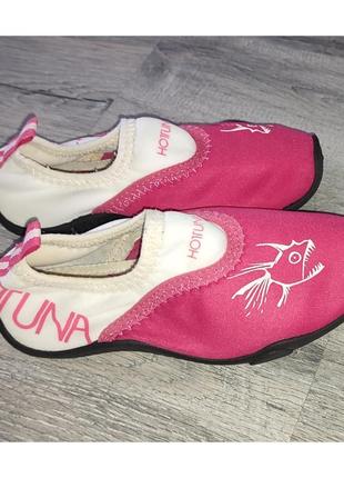 #hottuna оригинал аквашузы кораллки розовые обувь для воды на море4 фото