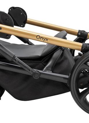 Коляска 2 в 1 bair onyx soft os-747 чорний10 фото