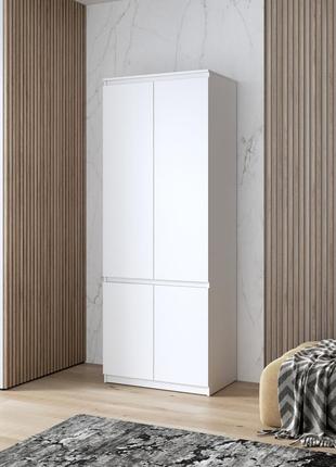 Шафа для одягу vays, з полицями, в спальню, сучасна, з фасадами без ручок r-024