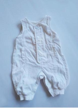 Боди бодик комбез h/m молочный детский белый для младенцев боди бодик под памперс h&amp;m на кнопках вельвет хлопковый катоновый вельветовый комбинезон